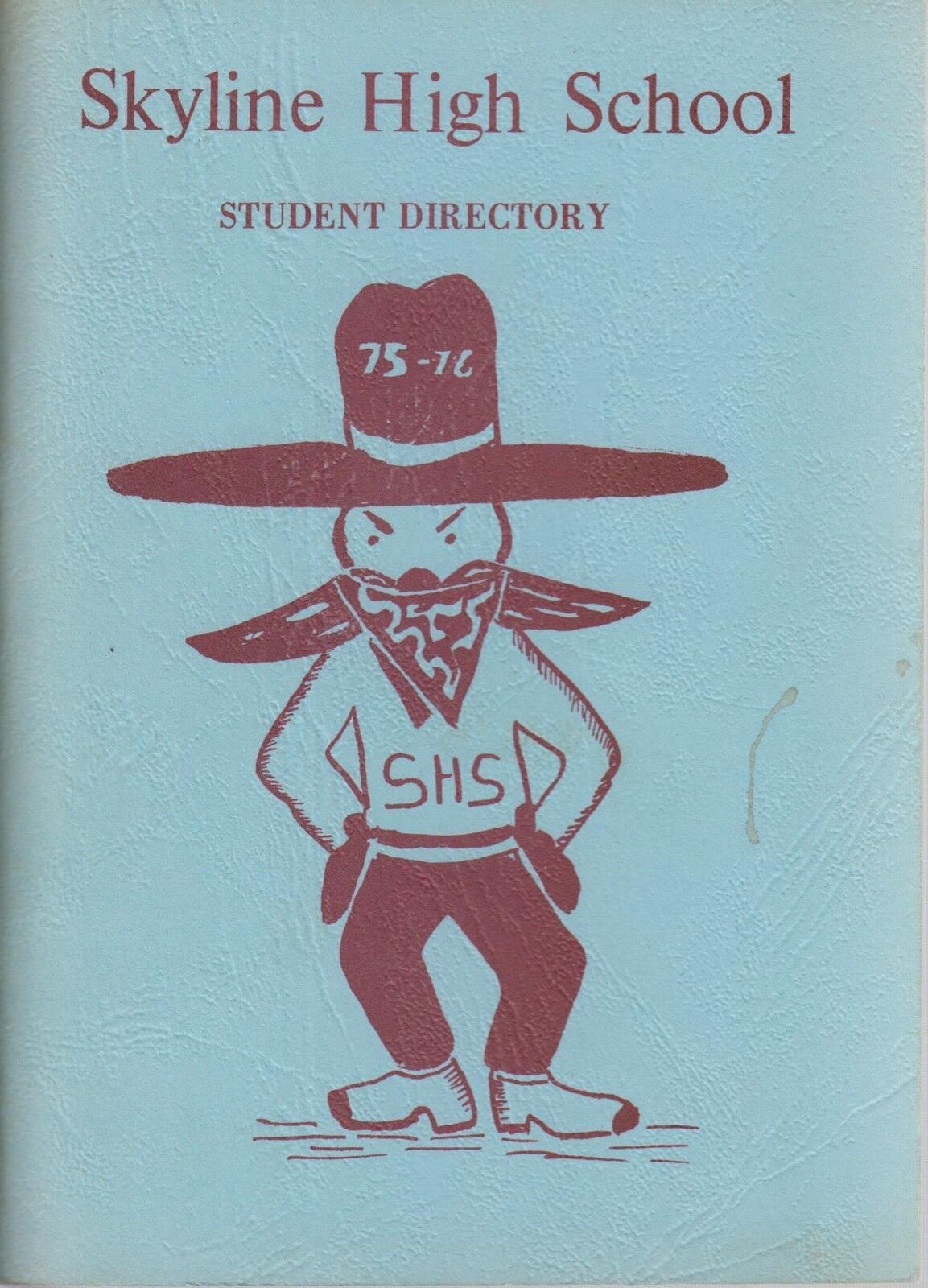 Skyline High School Student Directory 1975-1976  Dallas Texas