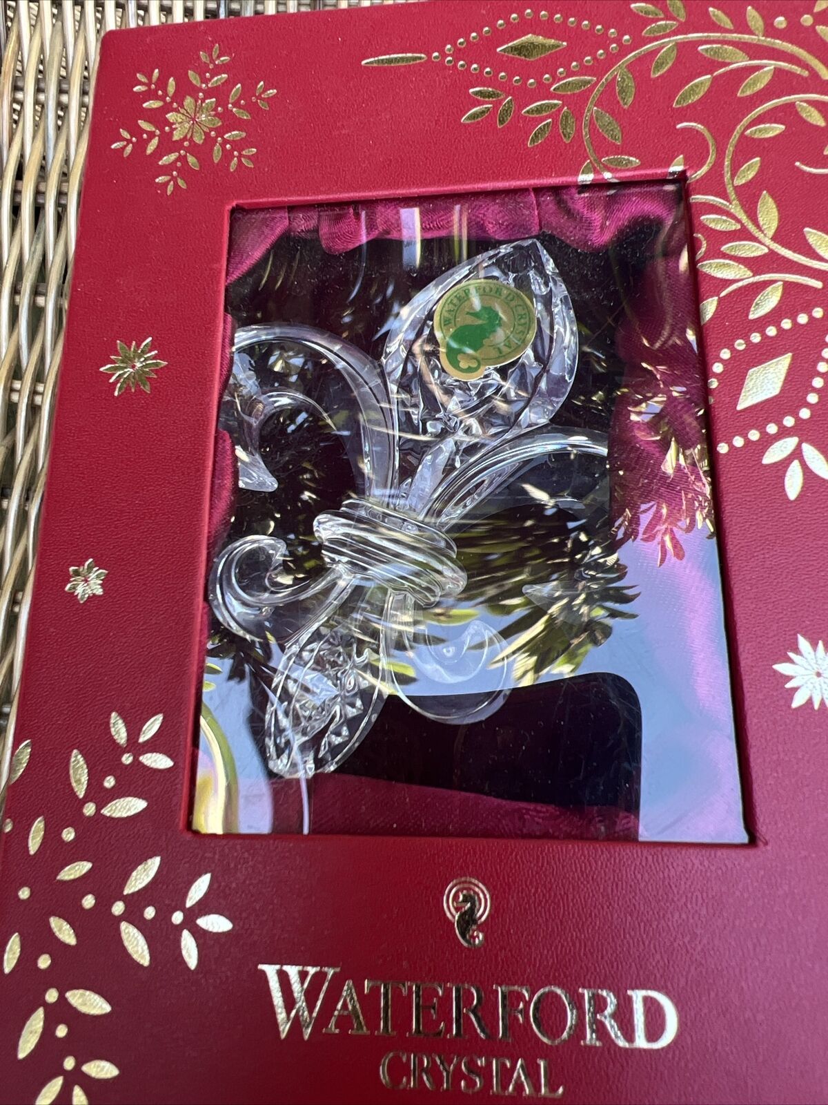 WATERFORD Crystal 2009 French FLEUR-DI-LIS 12 Days of Christmas ORNAMENT