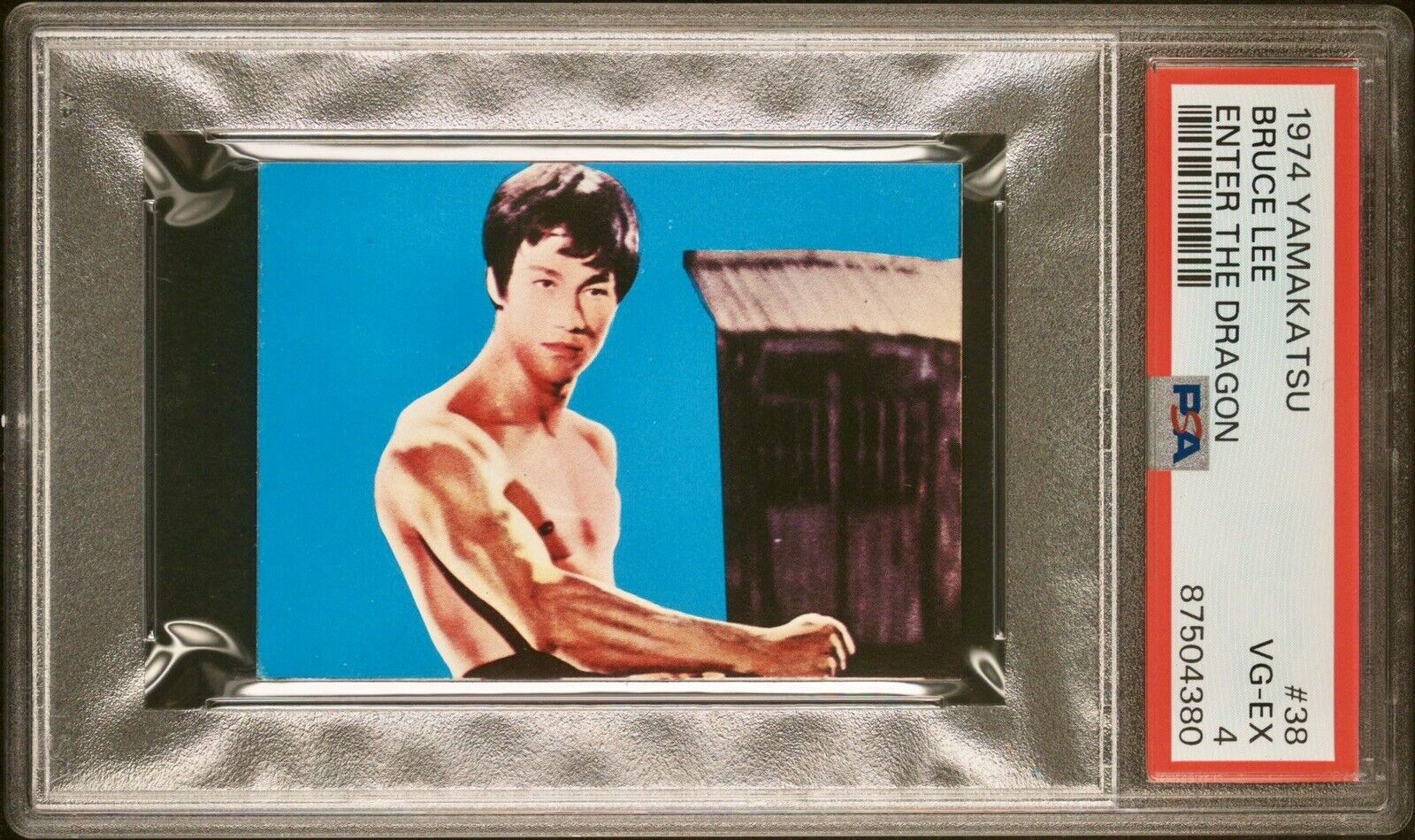 1974 Yamakatsu Towa Bruce Lee Dragon Series Bruce Lee #38 PSA 4🔥US SELLER🔥
