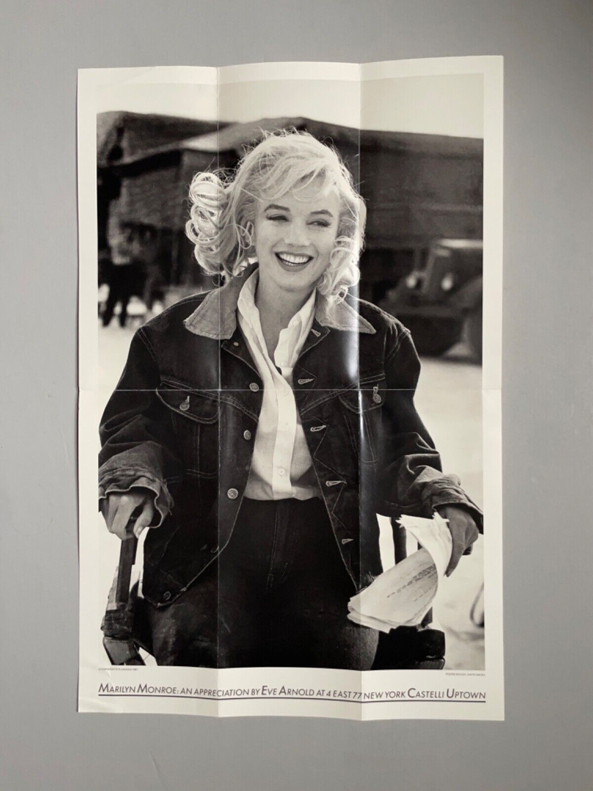 “Marilyn Monroe: An Appreciation By Eve Arnold” • 1987 CASTELLI EXHIBIT POSTER