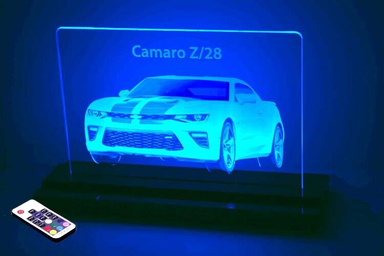 2018 Chevrolet Camaro SS Laser Etched LED Edge Lit Sign