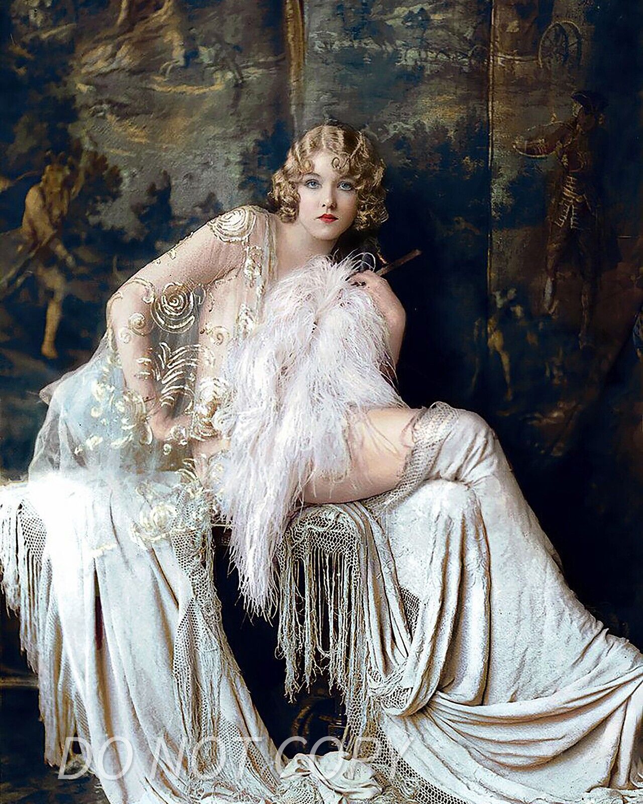 Ziegfeld Follies Vintage 1920s glamour   8X10 PUBLICITY PHOTO - - Flapper Girl