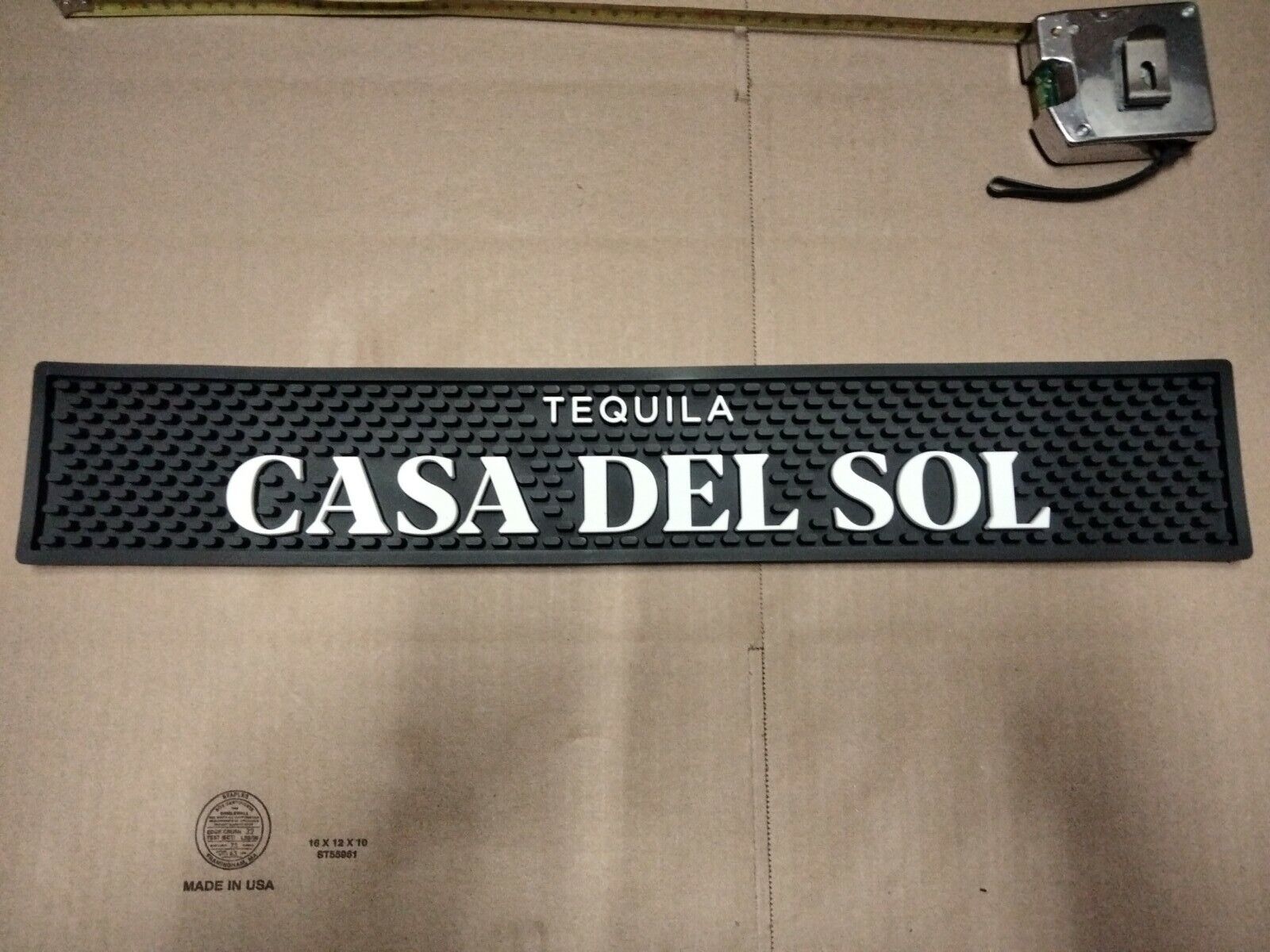 Casa Del Sol Tequila Bar Rail Spill Mat Roughly 21\