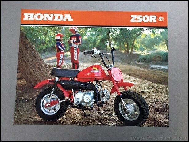 1979 Honda Z50R Mini Bike Motorcycle 1-page Original Brochure Spec Sheet