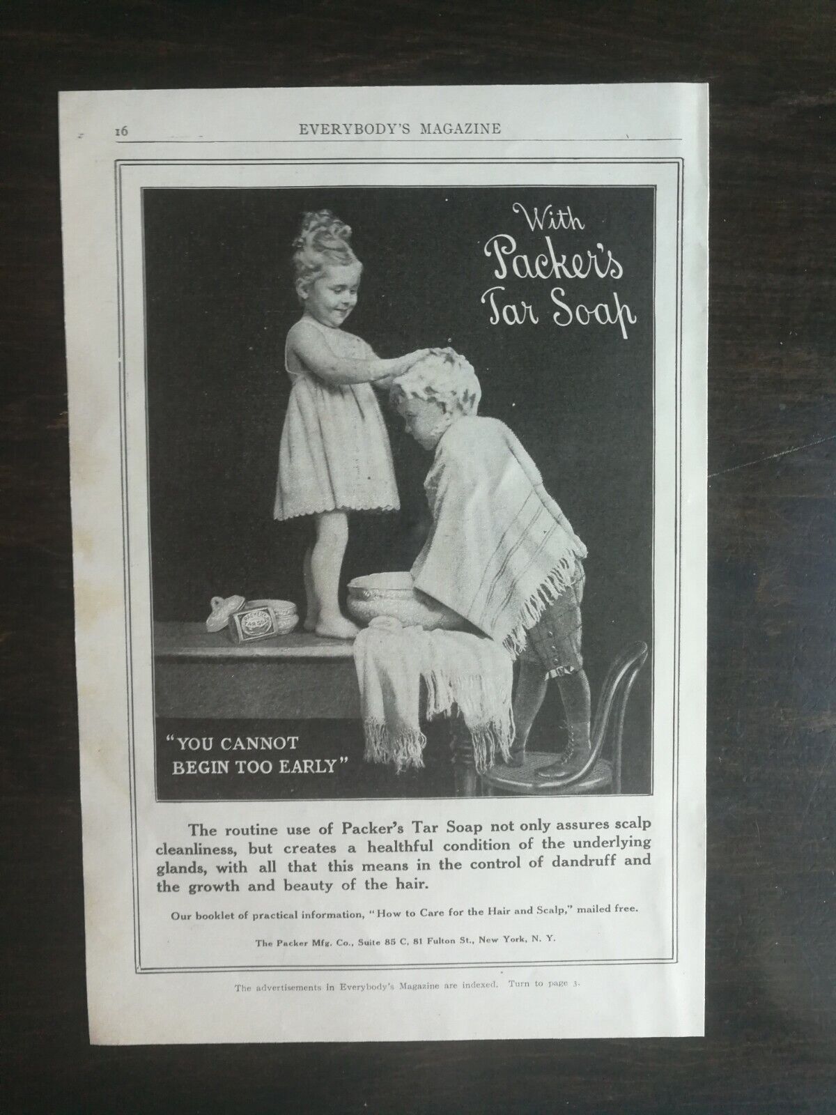 Vintage 1909 Pearline Soapy Powder Full Page Original Ad