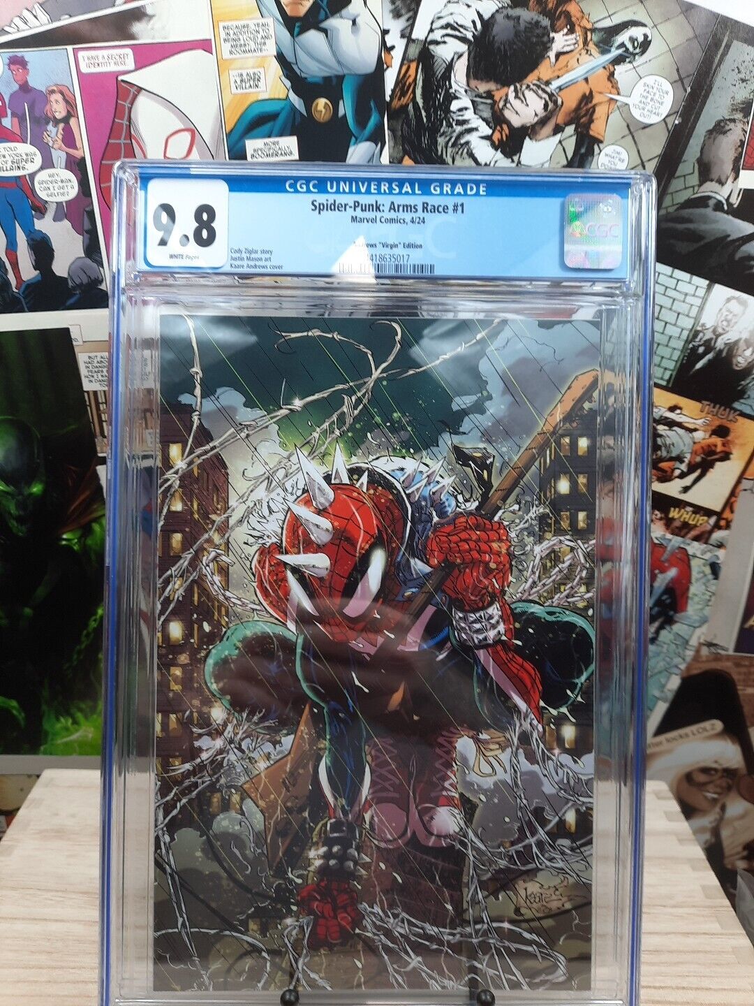 Spider-Punk #1 Arms Race CGC 9.8 NM Kaare Andrews EXCLUSIVE Limited VIRGIN 🔥 