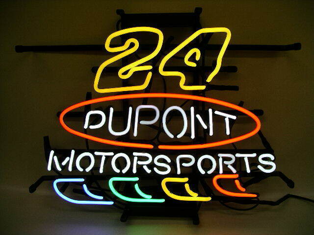 New #24 JEFF GORDON DUPONT Motor Sports Neon Sign 24\
