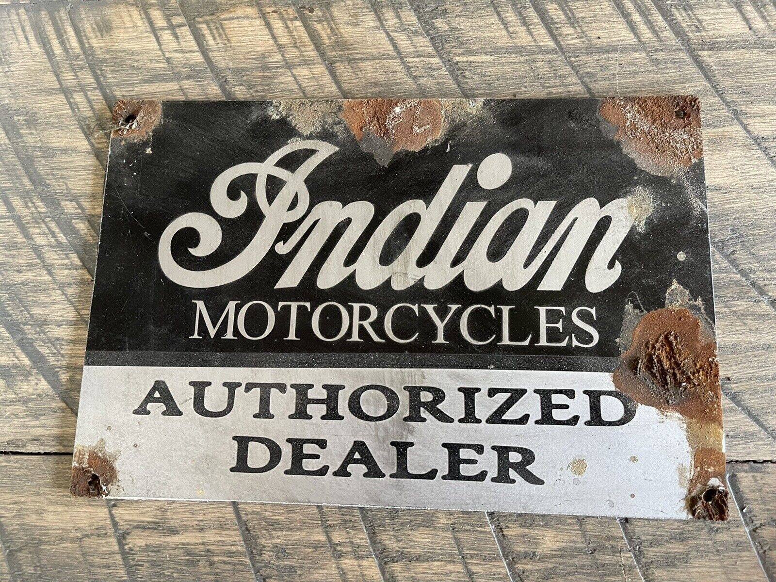 Antique style Barn Find Look Indian Motorcycles Dealer Sales Service Sign