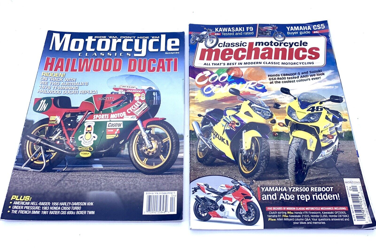 Motorcycle Classics Magazine Hailwood Ducati Motorcycle Mechanics Lot of 2
