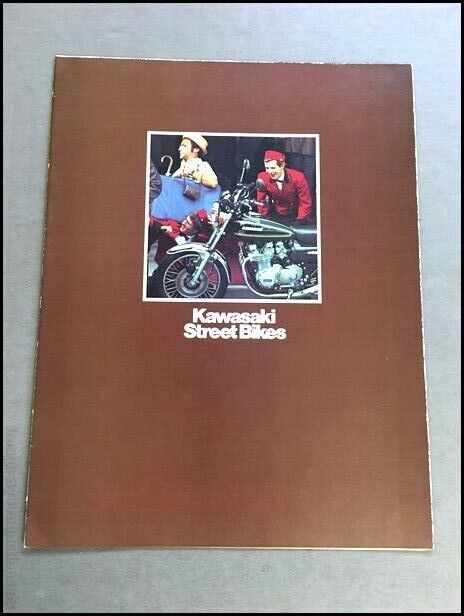 1976 Kawasaki KZ900 KZ400 KH500 KH100 Motorcycle Bike Vintage Brochure Catalog