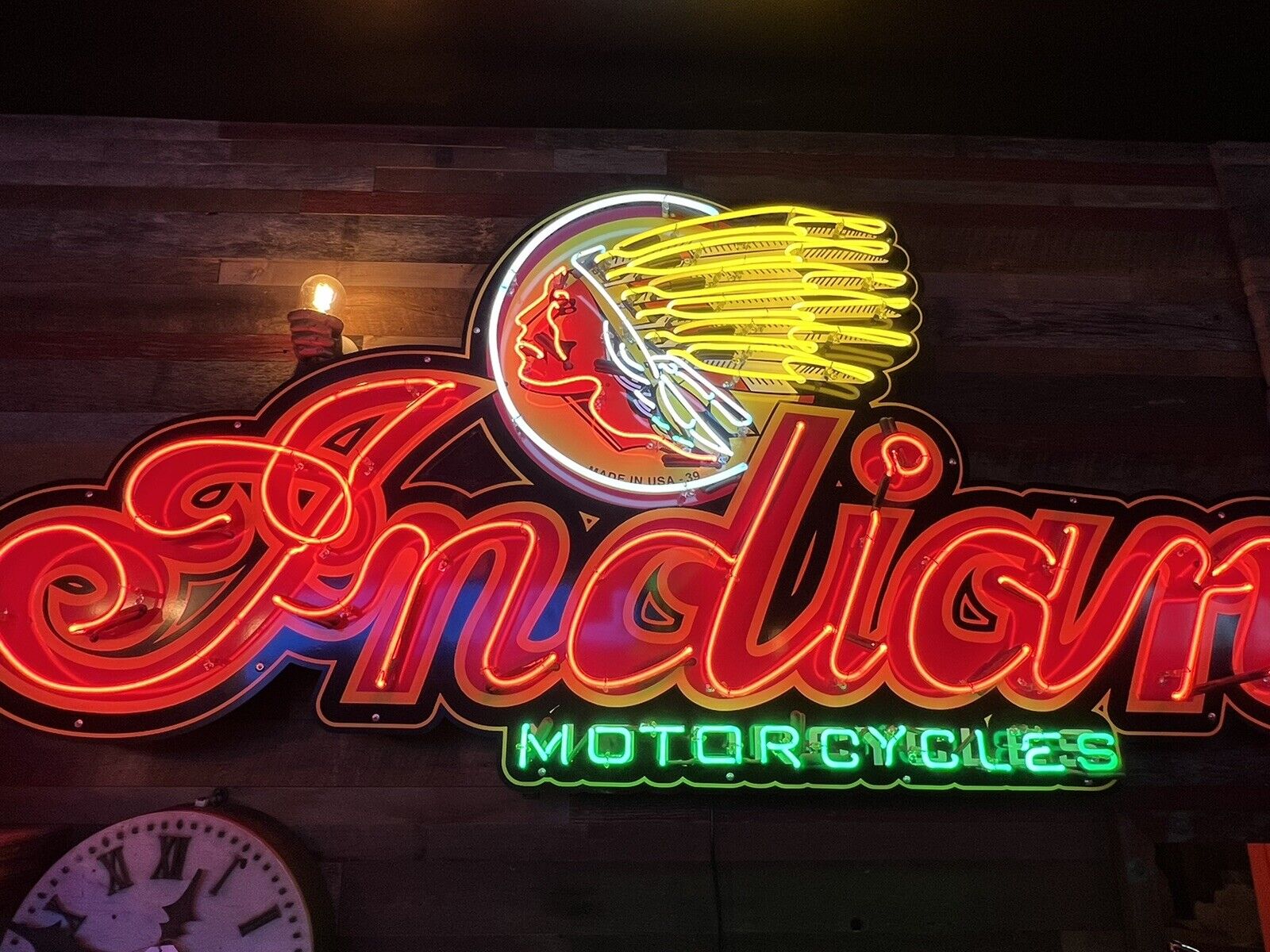 Indian Motorcycle Neon Sign