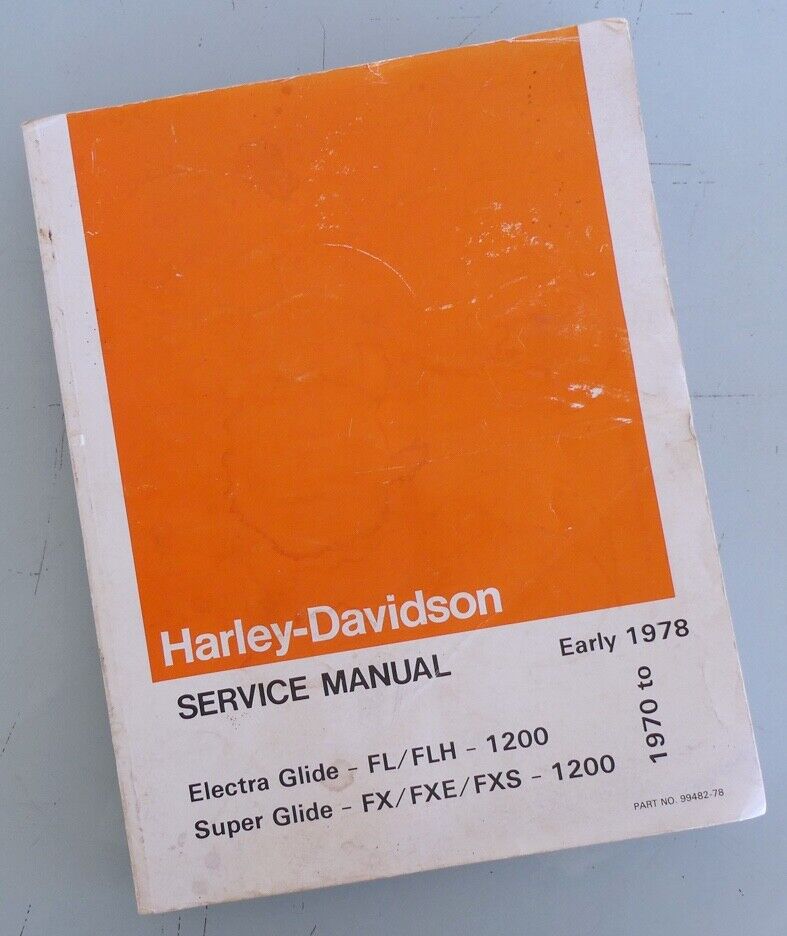 1970-1978 HARLEY DAVIDSON SHOVELHEAD AMF MANUAL BOOK FLH FL ELECTRA GLIDE FX FXE