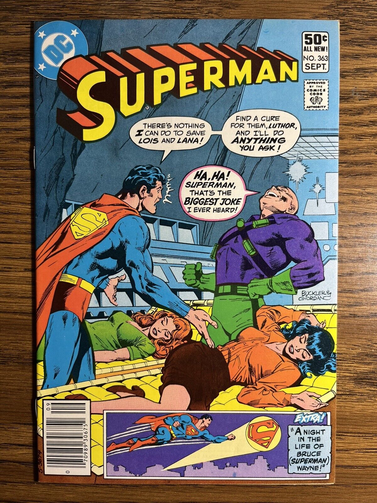 SUPERMAN 363 HIGH GRADE CURT SWAN VINTAGE COVER CARY BATES STORY DC COMICS 1981