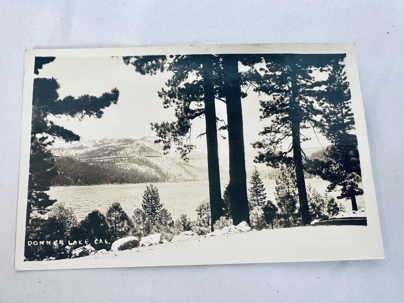 RPPC Postcard Donner Lake, California Real Photo #245