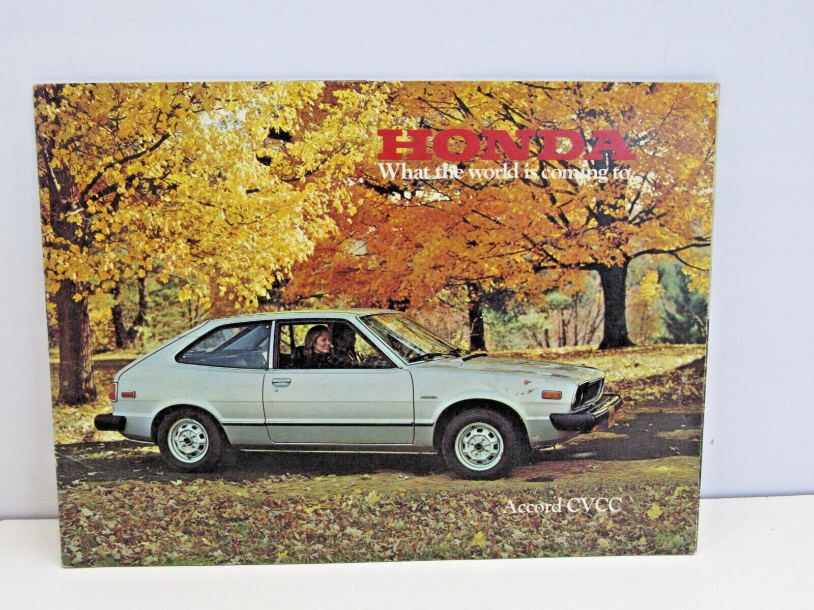 Vintage 1977 Honda Accord CVCC Sales Brochure / Book / Advertising #PM-43