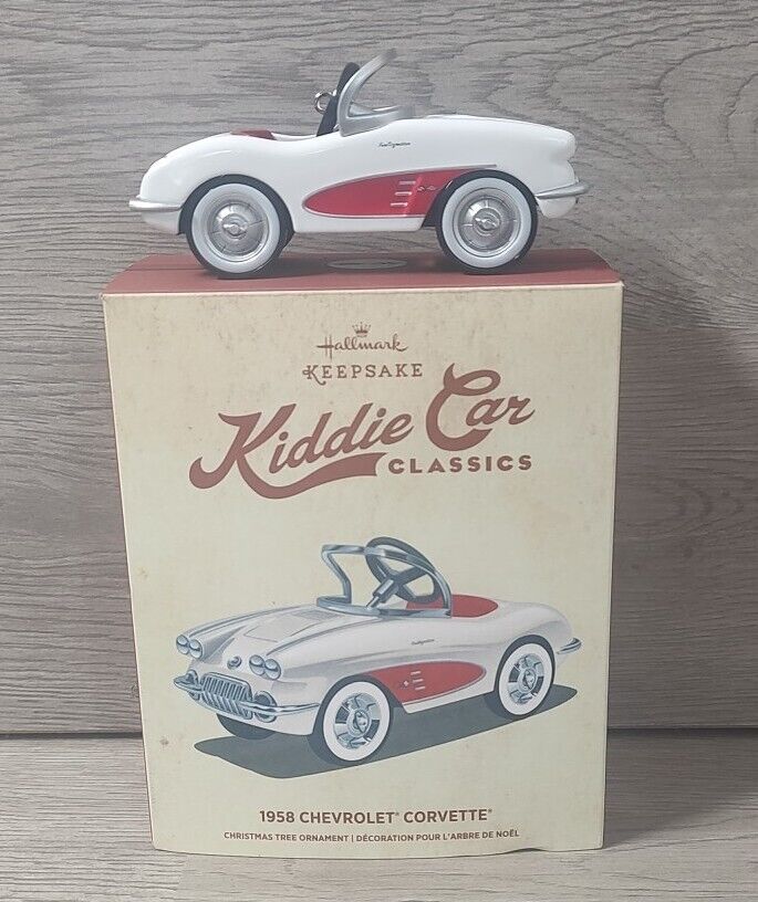 Hallmark Kiddie Car Classics 1958 Chevrolet Chevy Corvette Ornament w/ Box 