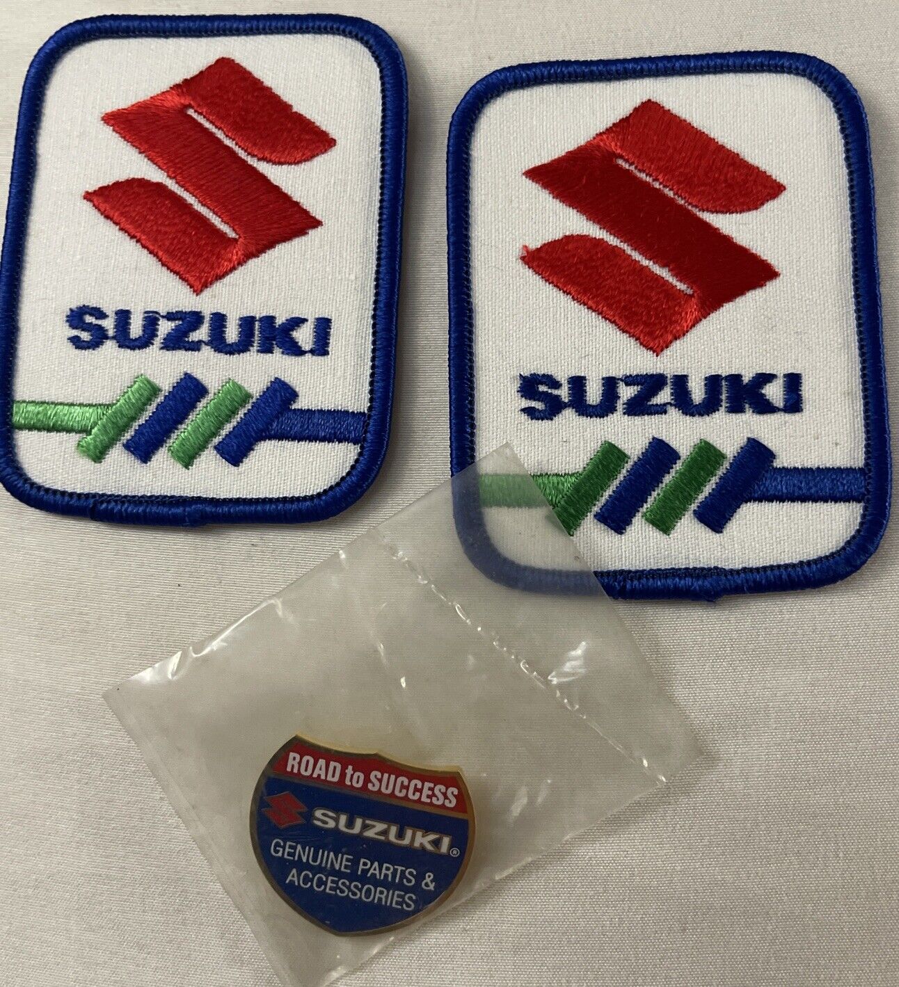 Set of 2 Vintage Suzuki patches