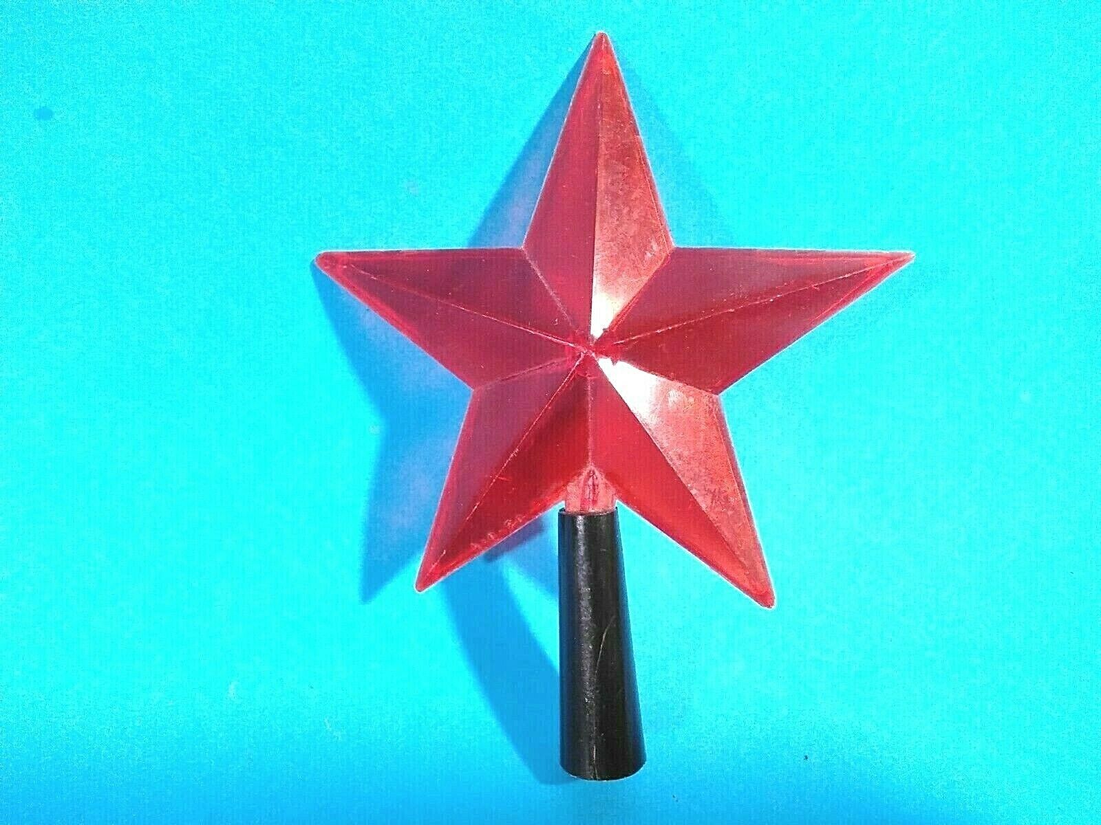 vitage Soviet Russian CHRISTMAS Tree Topper STAR toy ORNAMENTS 70s USSR