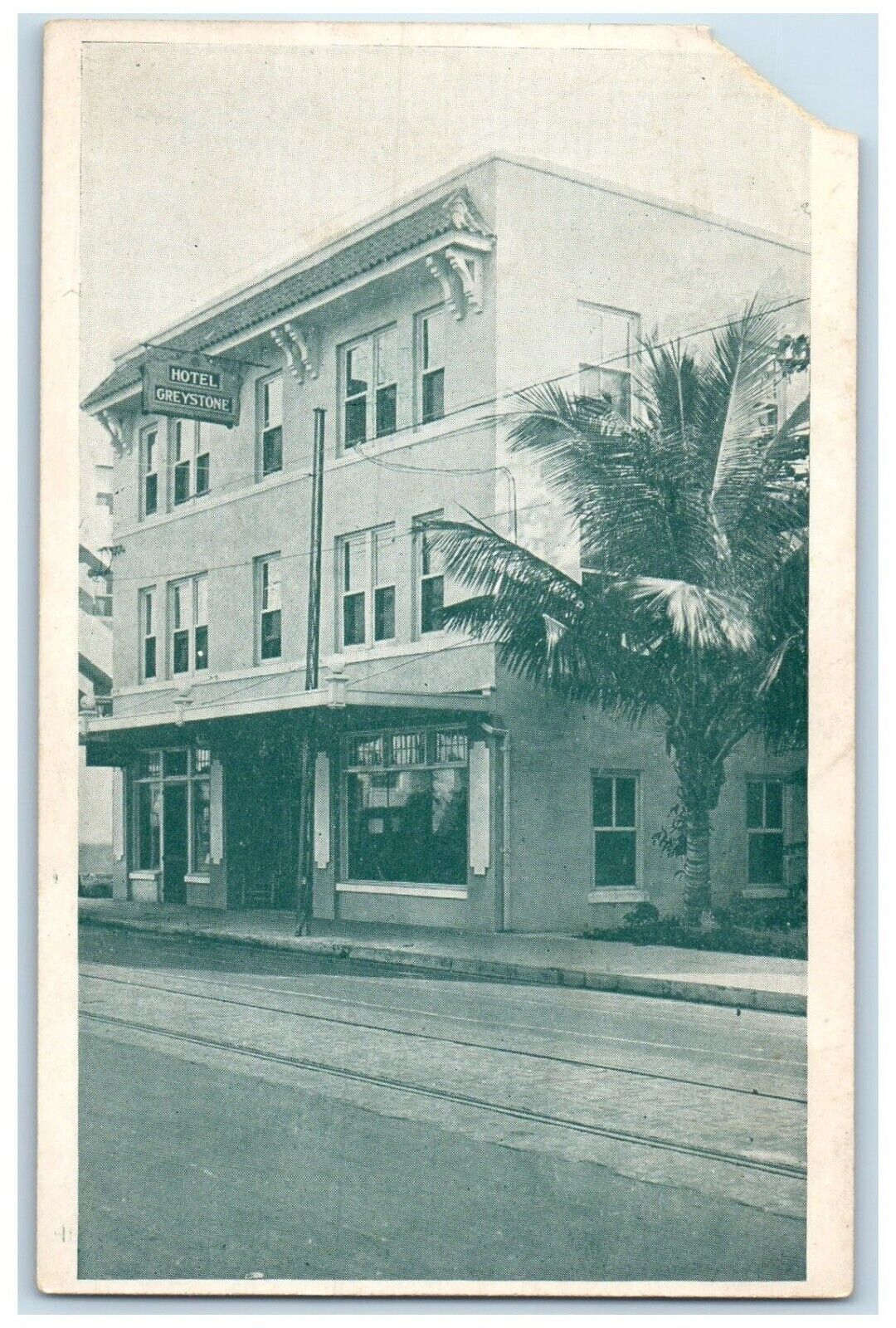 c1920 Hotel Greystone Dining Room Connection Miami Florida FL Vintage Postcard