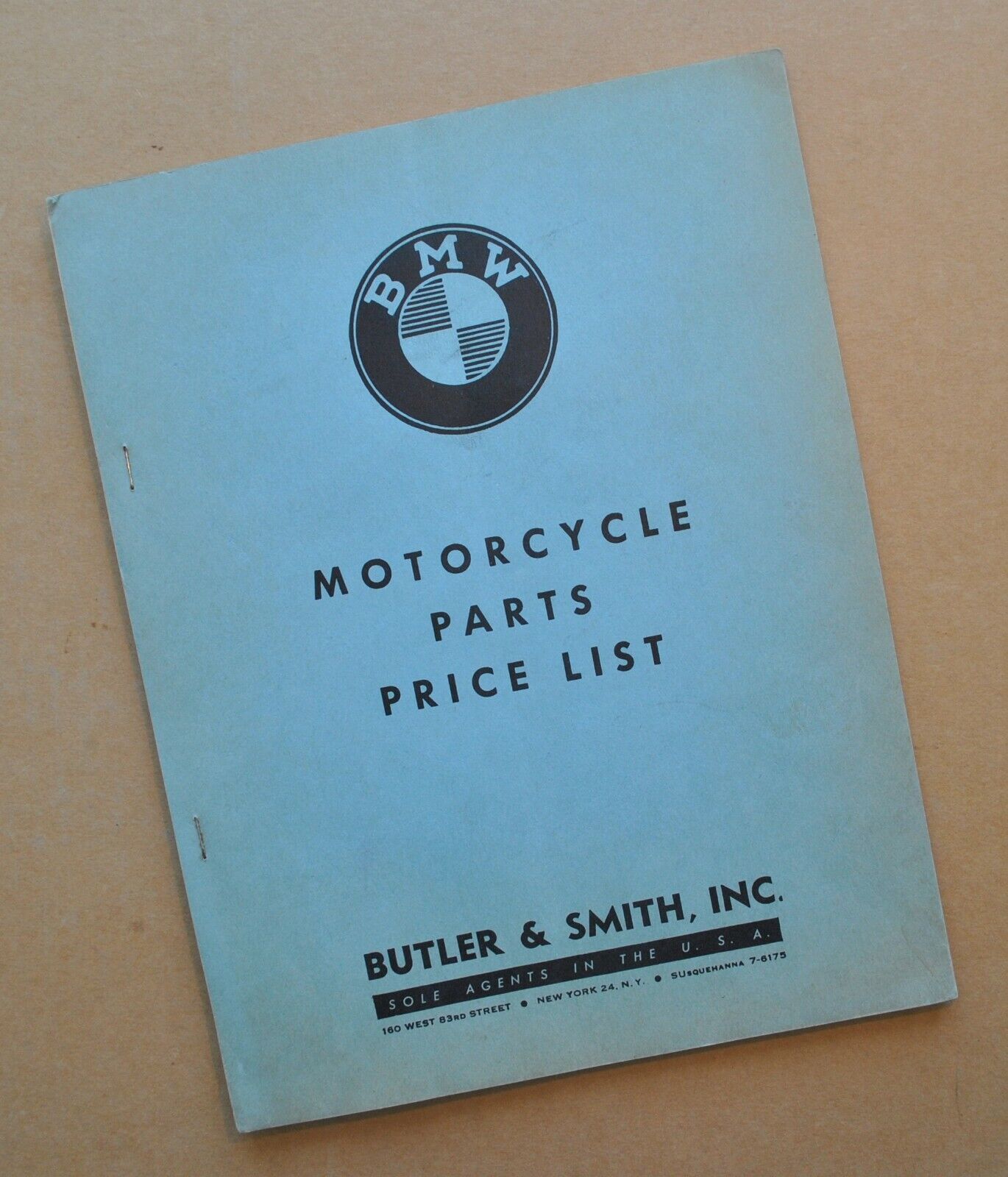 1948-1957 BMW Motorcycle Spare Parts Catalog Manual Book R25 R51 R67 R68 R69 R60