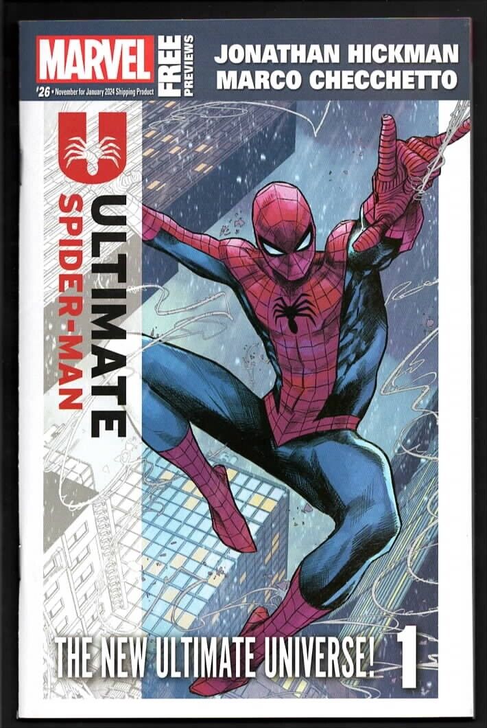 Marvel Previews #26 - Marco Checchetto Ultimate Spider-Man Cover
