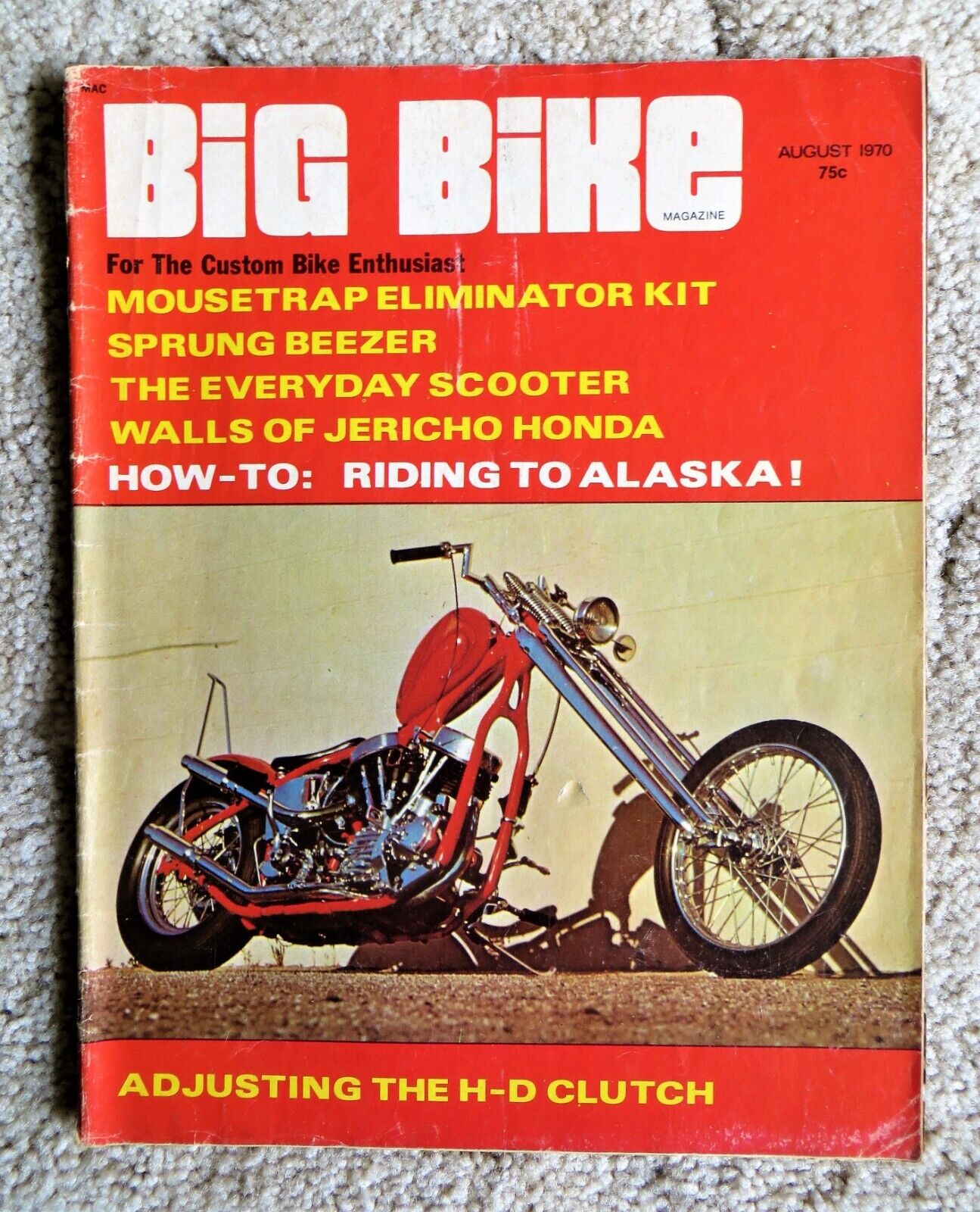 BIG BIKE MAGAZINE For The Custom Bike Enthusiast Aug. 1970