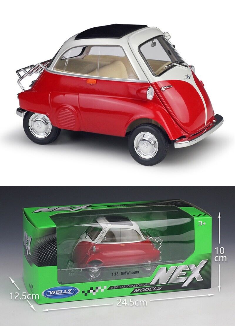 WELLY 1:18 BMW Isetta Alloy Diecast vehicle Car MODEL Gift Collection