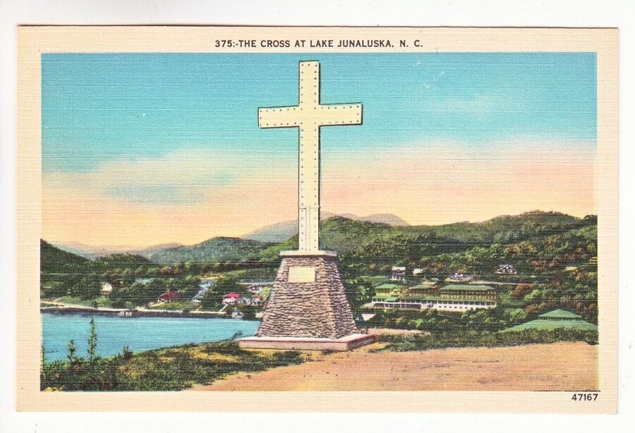 Postcard: The Cross at Lake Junaluska, NC