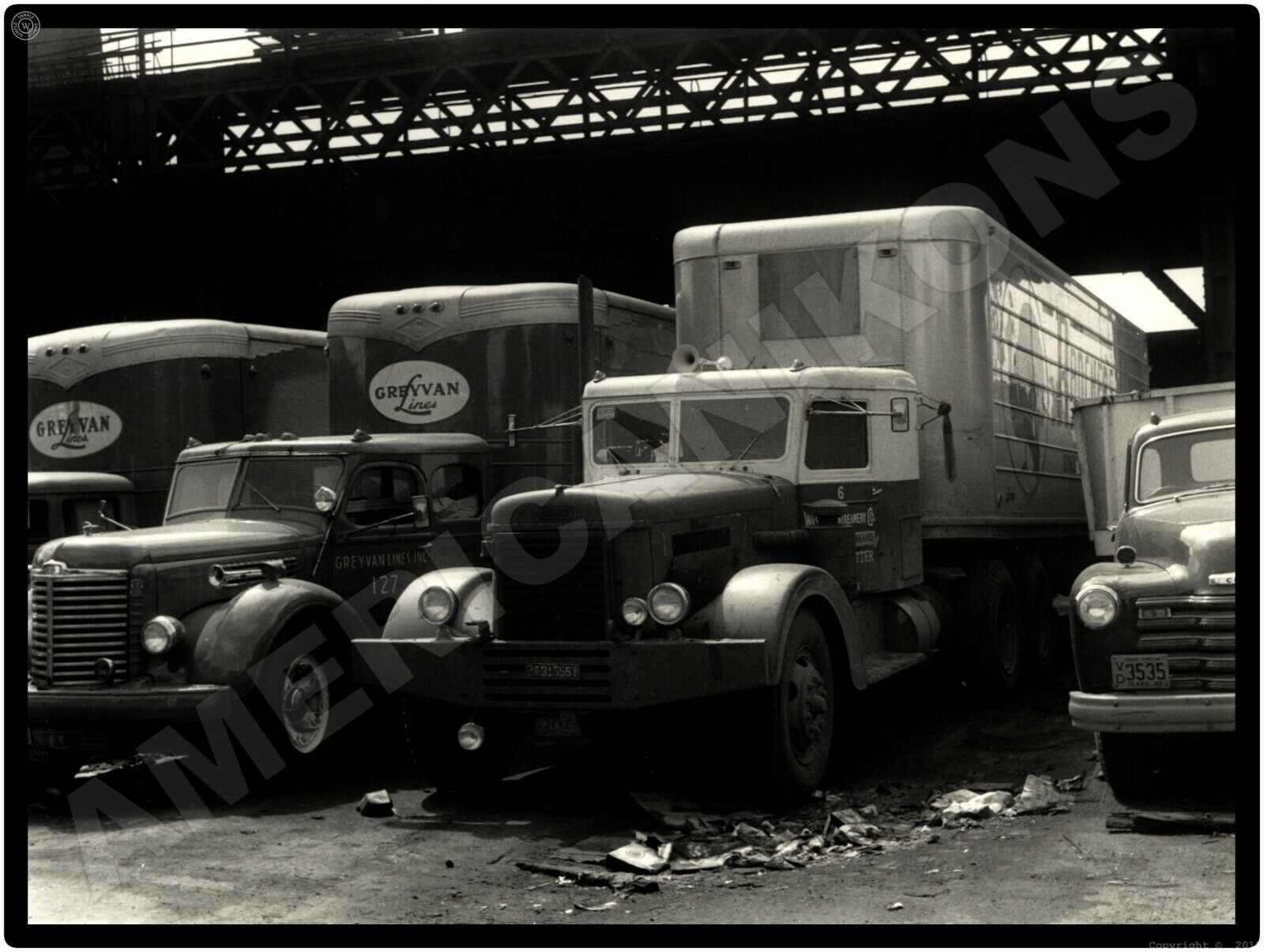 1949 Peterbilt Trucks New Metal Sign: Truck Creamery & Greyvan Sleeper Cabs Chic