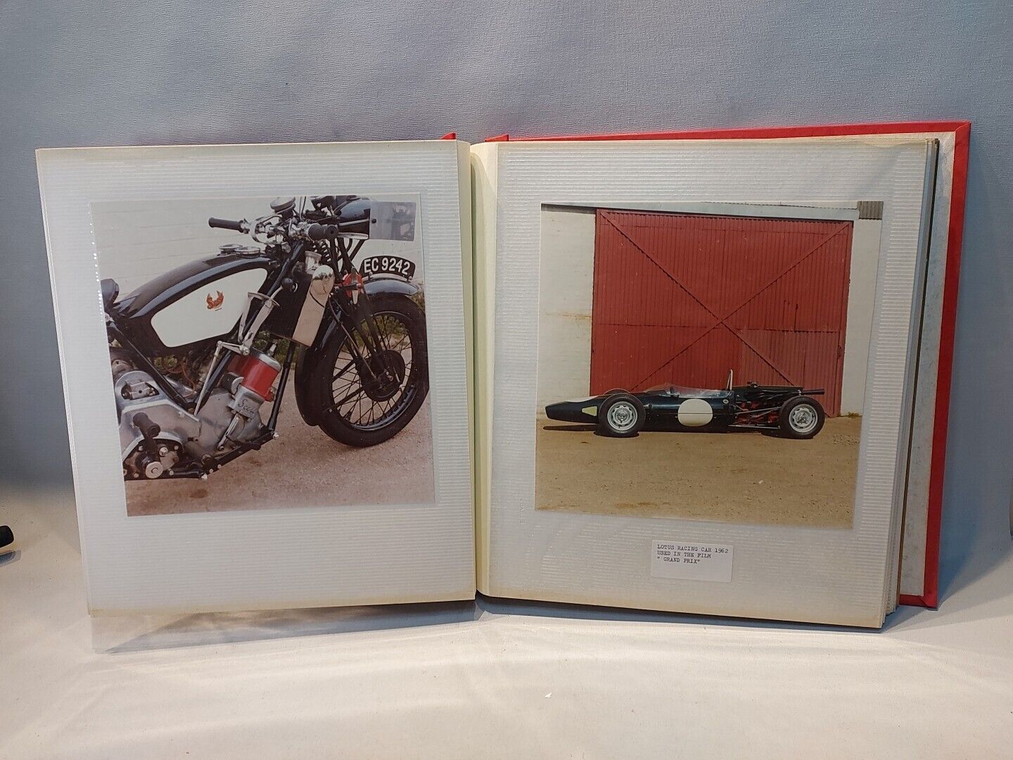 Photo Album Collection Vintage Cars & Motorcycles LOTUS AJS NORTON MATCHLESS 