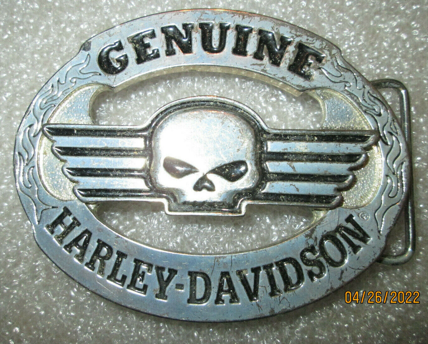 HARLEY DAVIDSON H-D BELT BUCKLE SKULL EMBLEM SERIES #1 2006 GENUINE ORIGINAL OEM