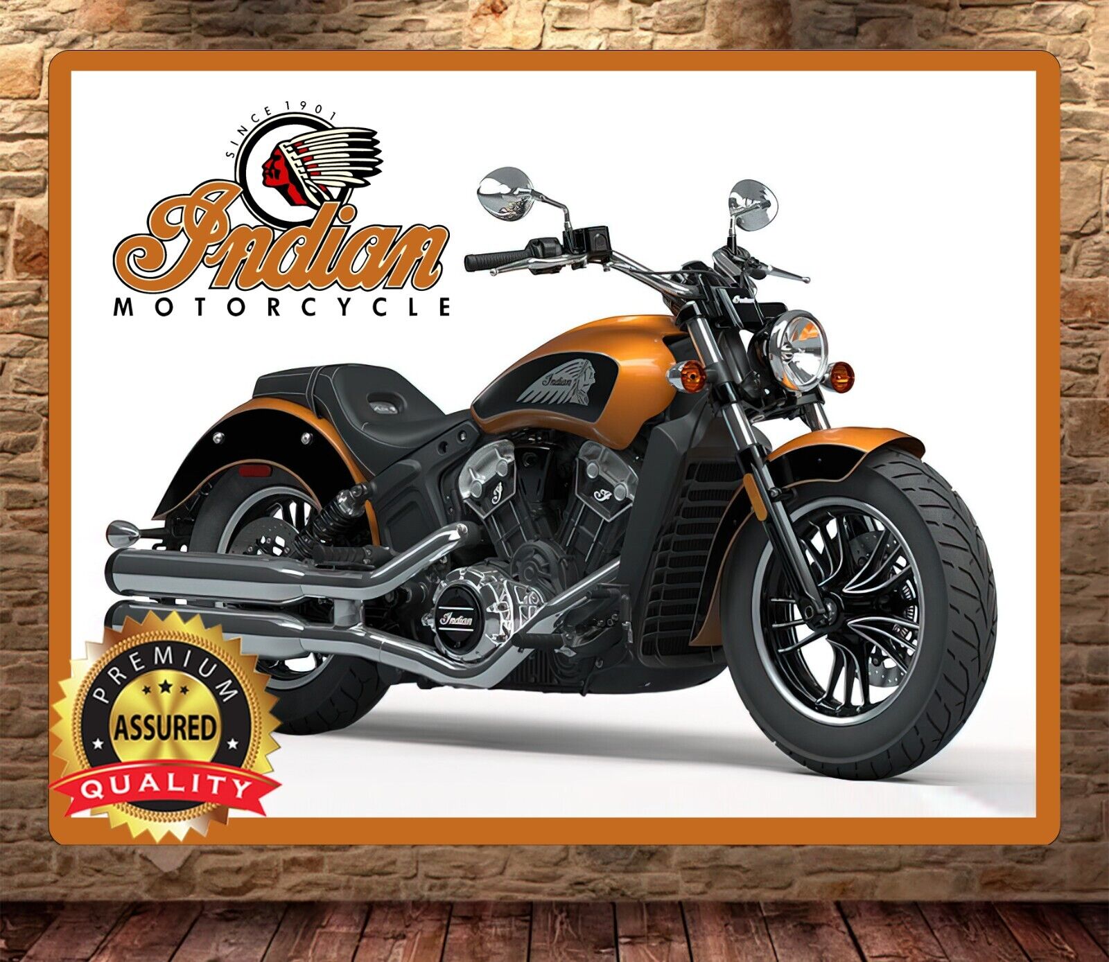 Indian Motorcycles - 2023 - Scout - Metal Sign 11 x 14