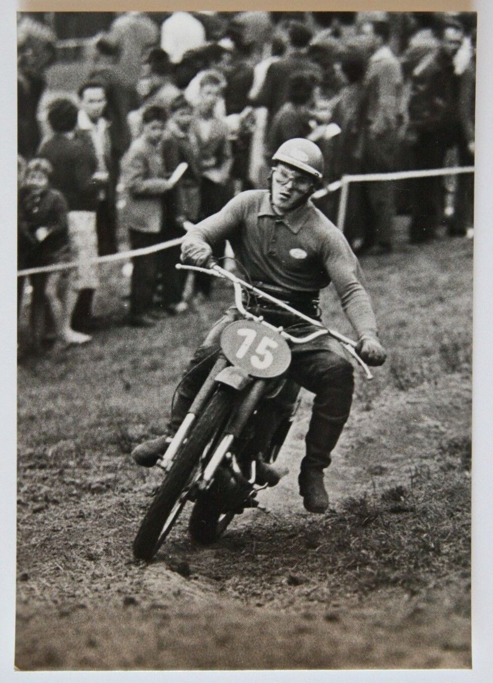 1963 MOTOCROSS WORLD CHAMPIONSHIP PETR DOBRY VINTAGE POSTCARD CPA ST30500618