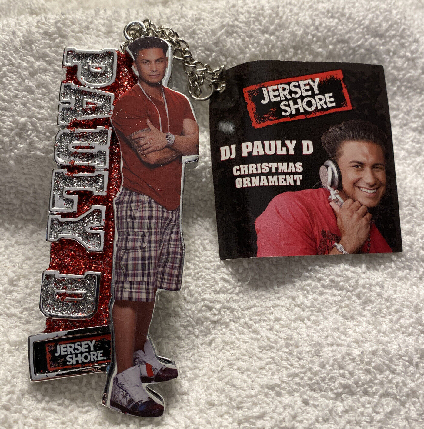 JERSEY SHORE CHRISTMAS ORNAMENT DJ PAULY D RARE MTV NEW W TAGS