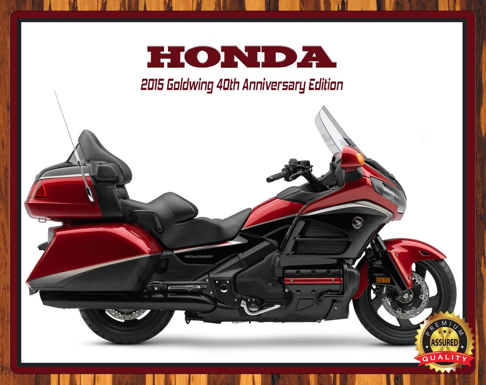 Honda - Goldwing 40th Anniversary - Motorcycle - 2015 - Metal Sign 11 x 14