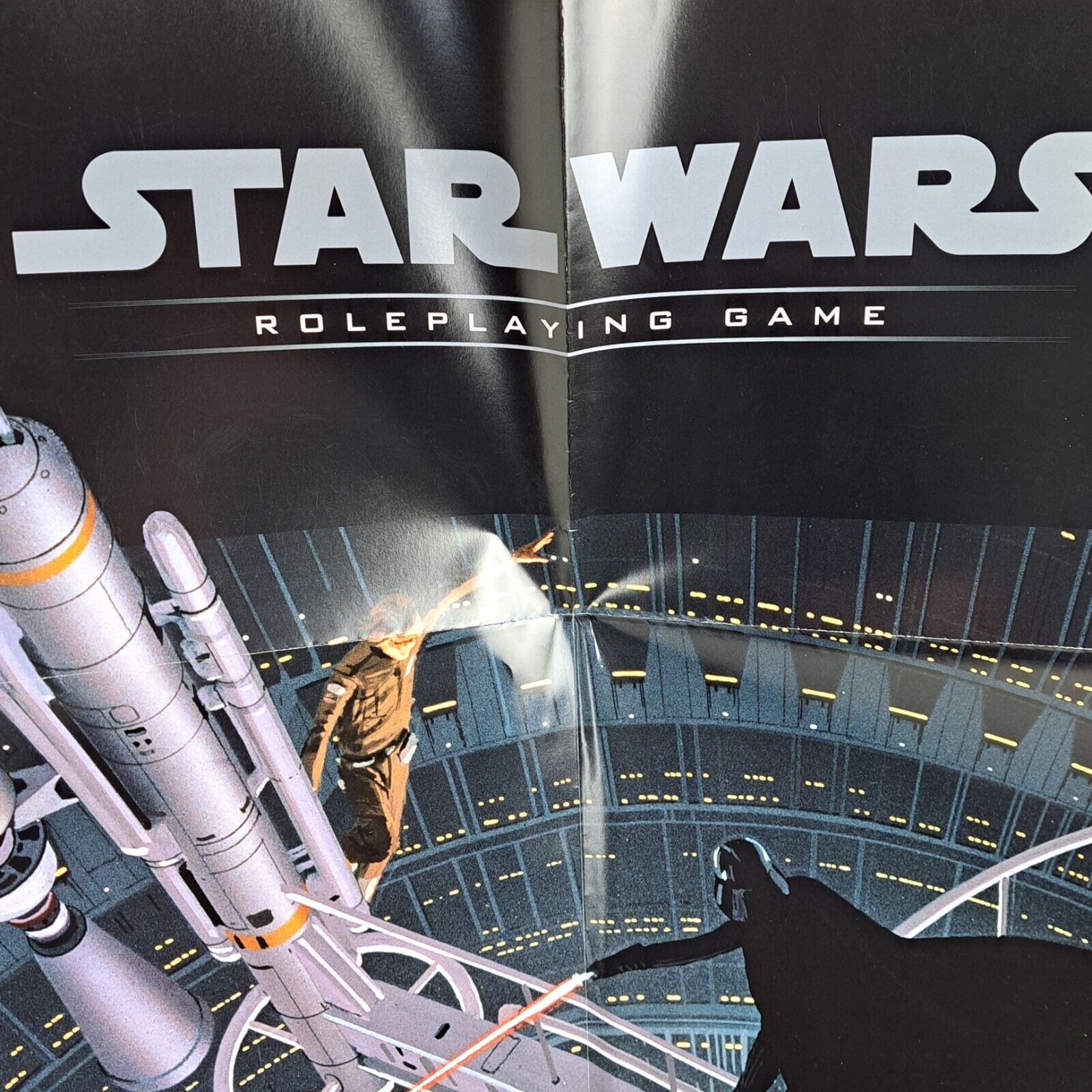 Vintage 2000 Darth Vader Star Wars TCG Dealer Poster by Wizards of the Coast