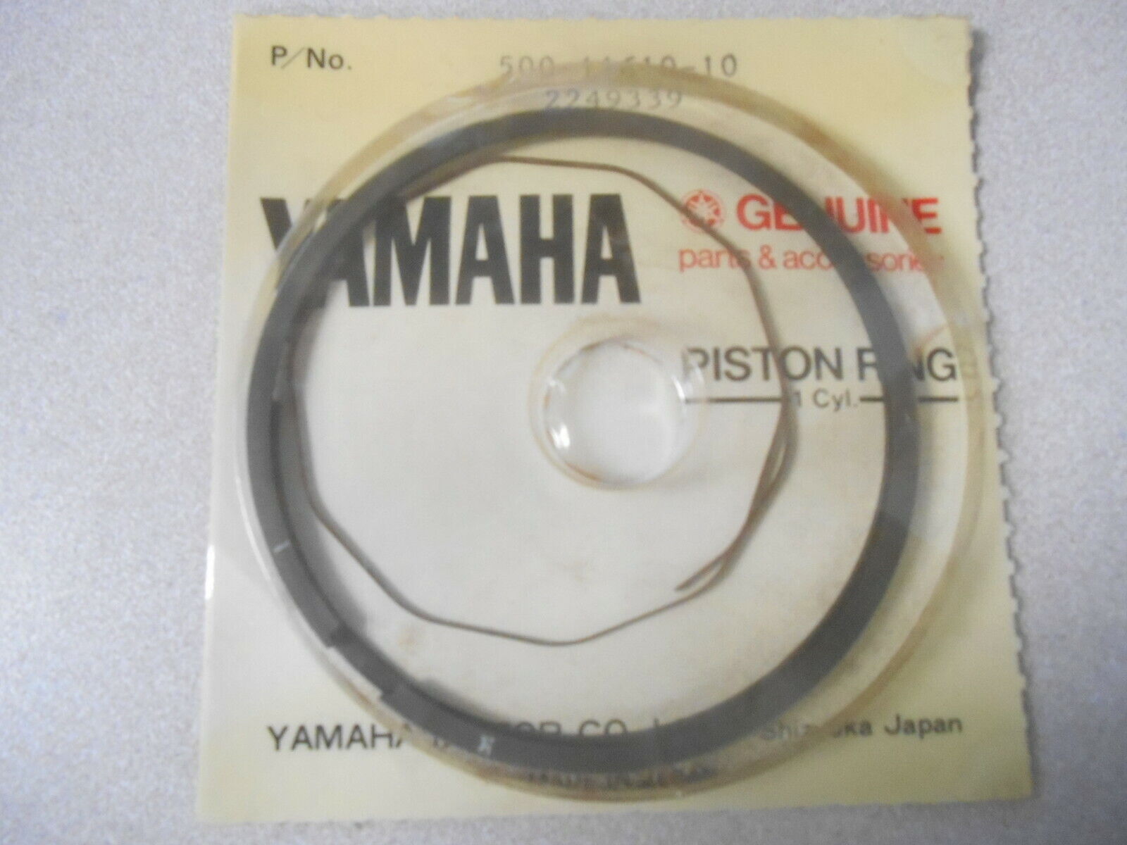 NOS Yamaha .25 1st O/S Piston Rings 1975-1976 DT400 500-11610-10