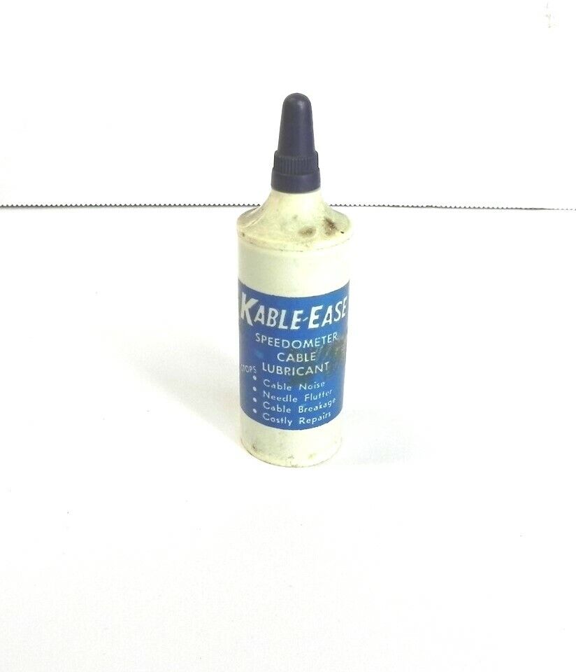 VINTAGE KABLE EASE SPEEDOMETER CABLE LUBRICANT *EMPTY* 