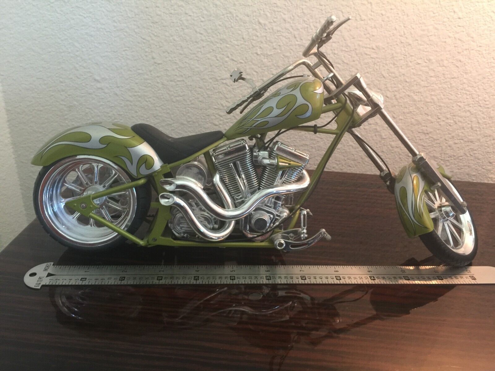 diecast harley davidson chopper motorcycle 1/12 rare custom