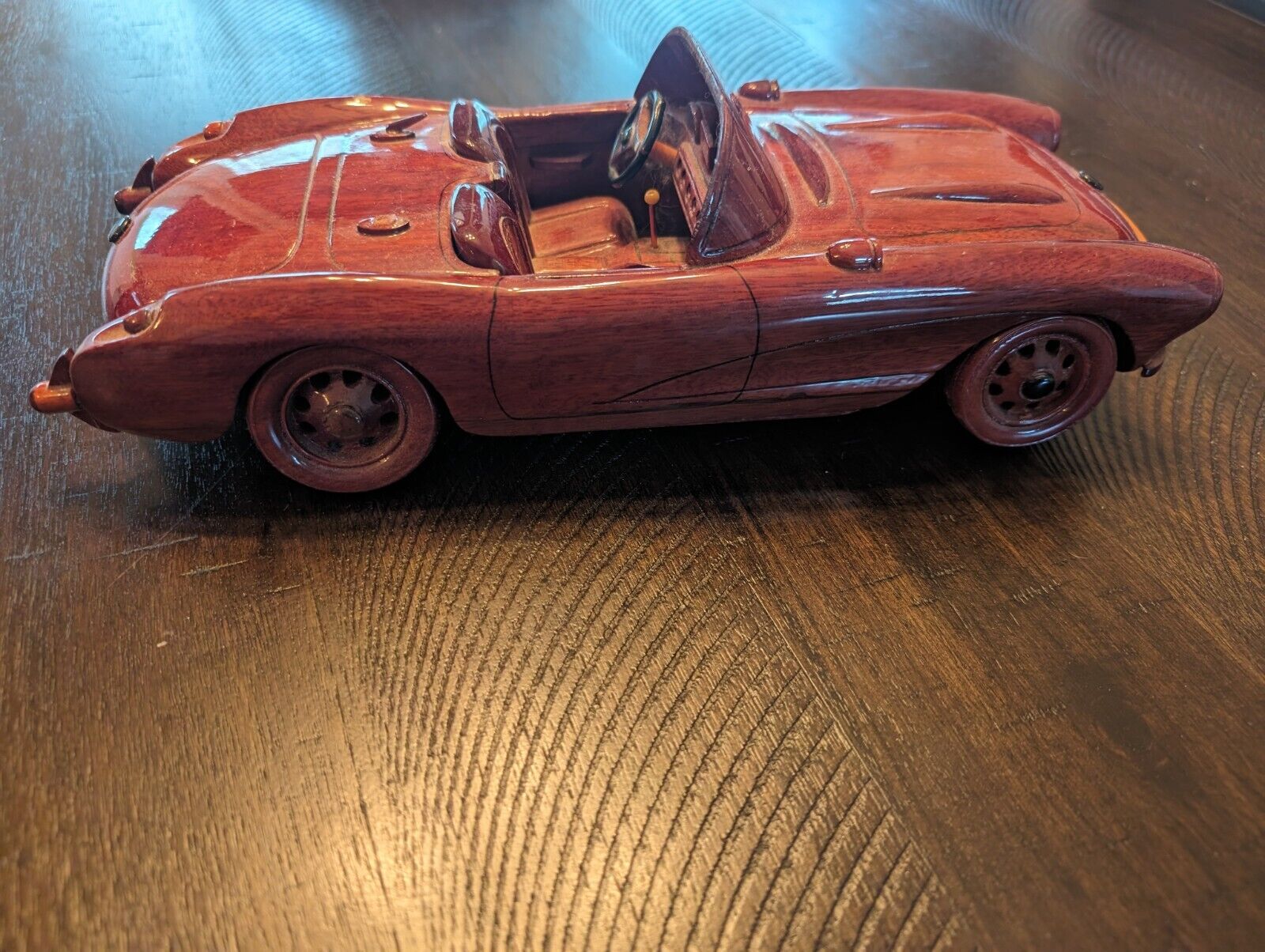 Vintage Wooden 1957 Chevrolet Corvette Toy