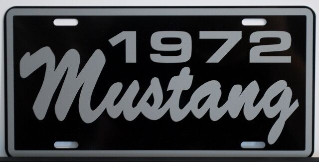 1972 72 FORD MUSTANG LICENSE PLATE 302 351 CONVERTIBLE FASTBACK SHELBY GT MACH 1