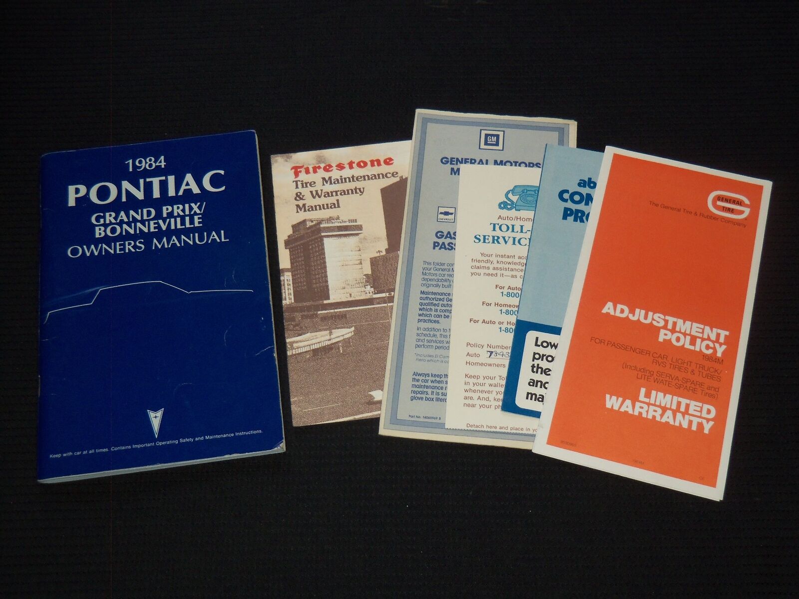 1984 PONTIAC GRAND PRIX BONNEVILLE OWNERS MANUAL - J 7328