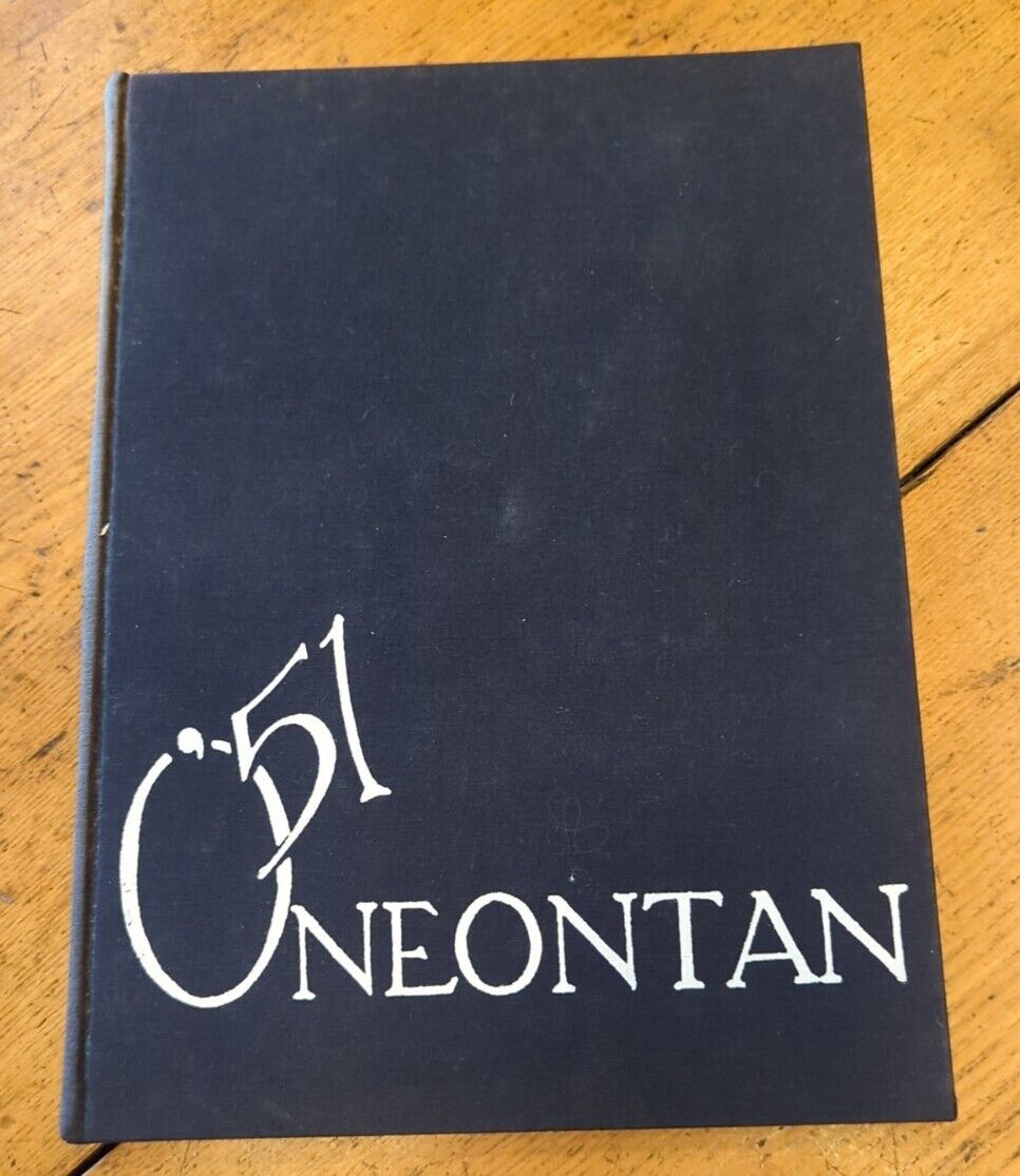 Vintage 1951 Oneontan Oneonta New York Teachers College Yearbook 