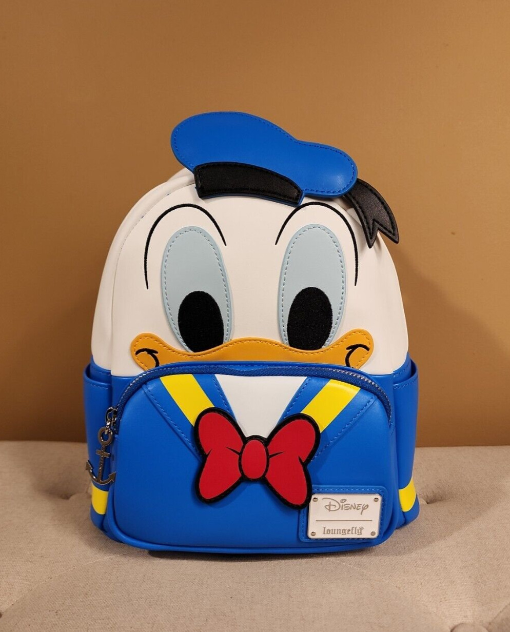 Loungefly Disney Donald Duck Cosplay Figural Mini Backpack NEW