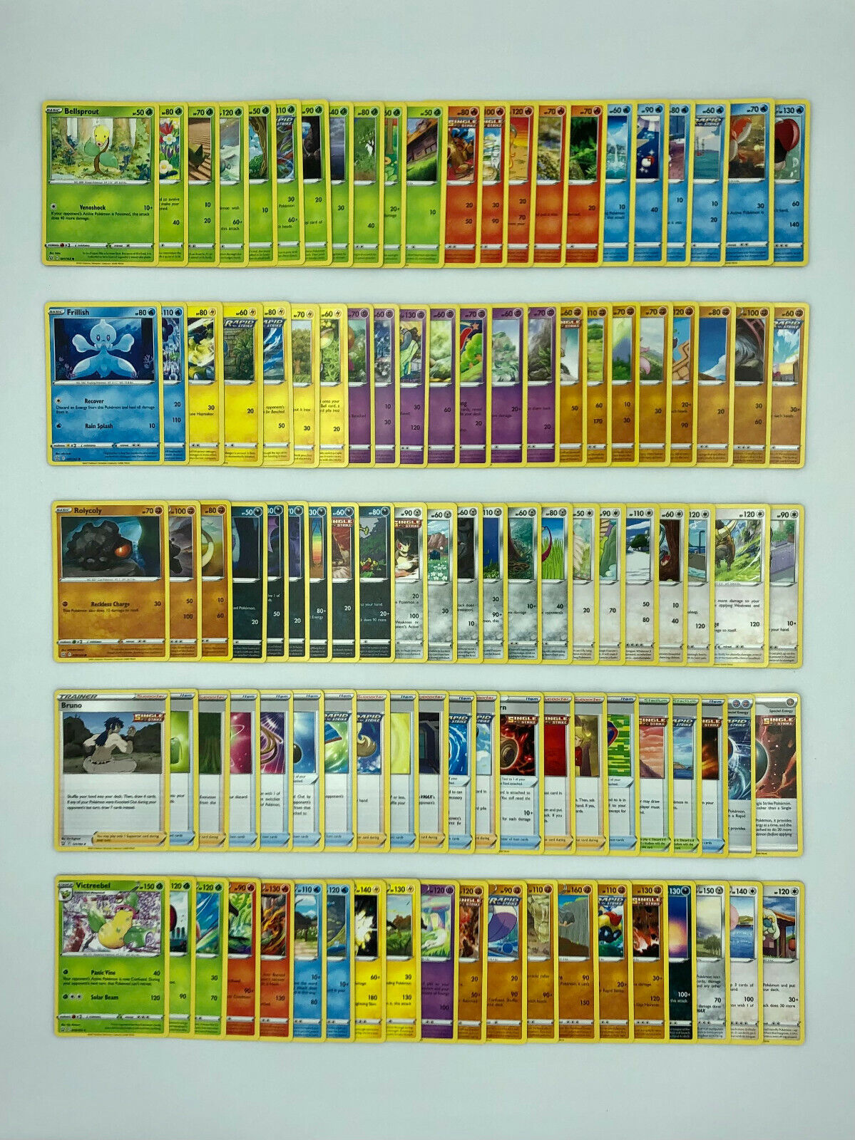 Pokemon Trading Card Game Battle Styles Complete Set Commons + Uncommons + Rares