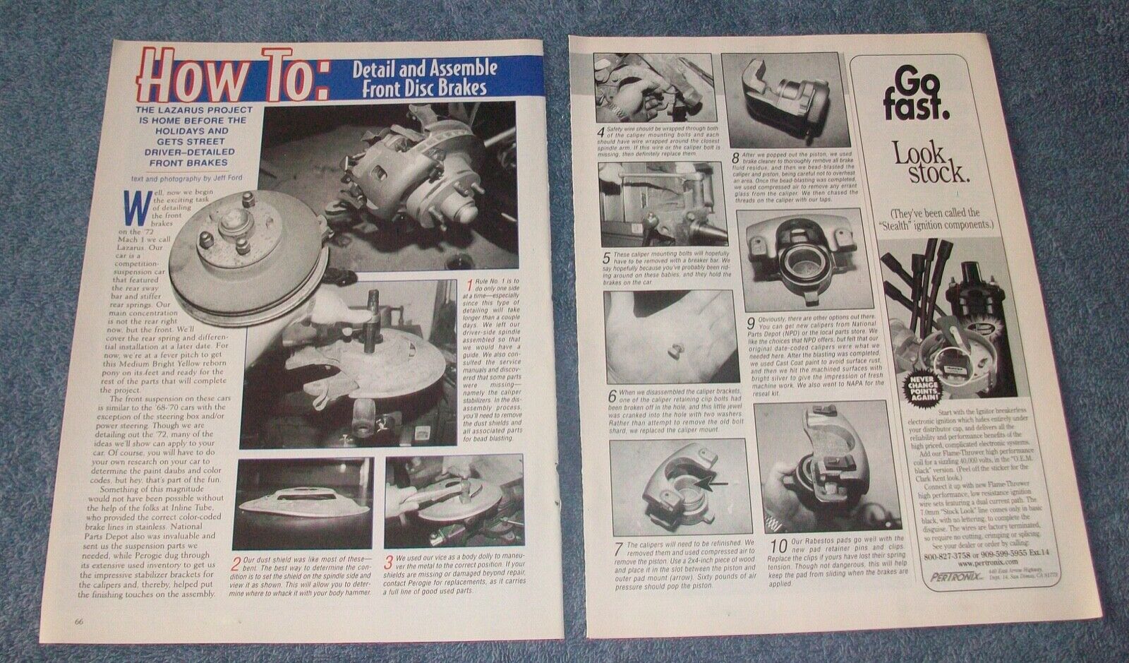 1971-73 Ford Mustang Detail and Assemble Front Disk Brakes How-To Tech Article