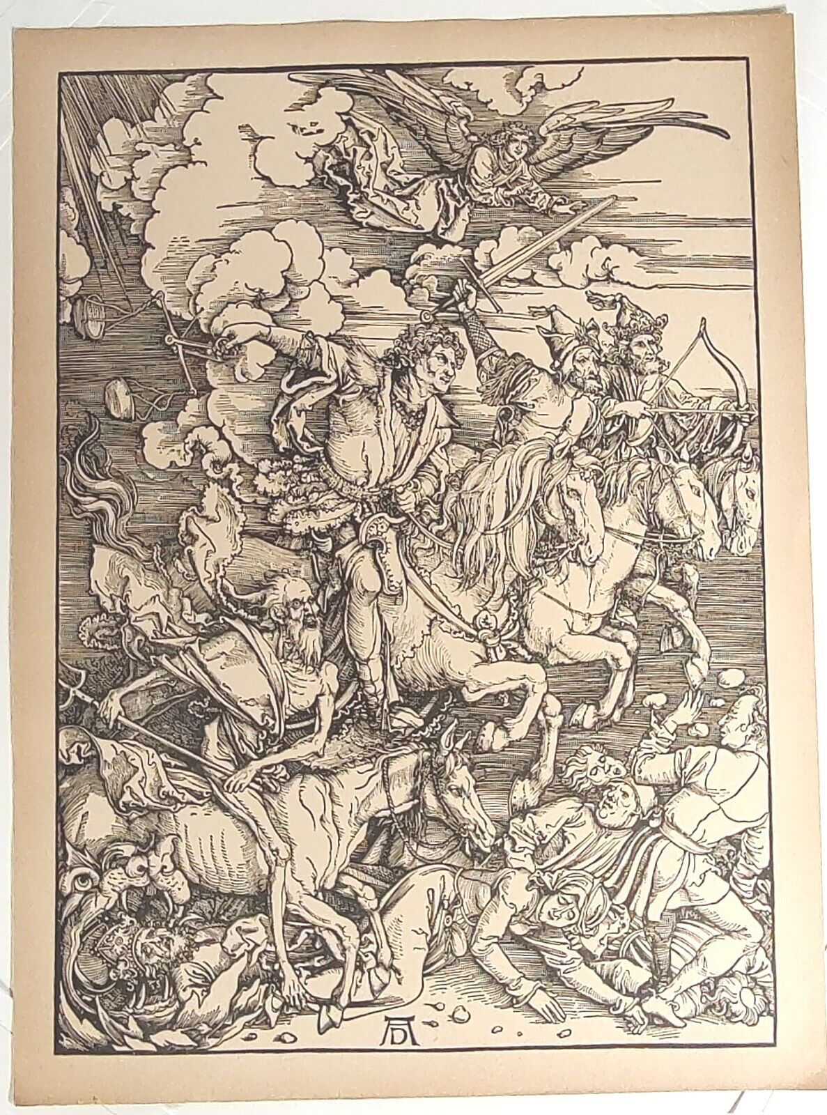 Albrecht Durer: The Apocalypse (Broken Set 12 of 16 Prints) on Laid Paper 1910
