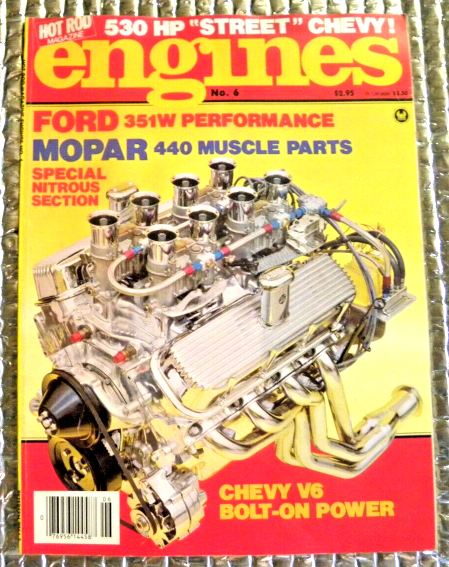 Hot Rod Magazine 1982 Engines  Ford 351 Performance Mopar 440 Nitrous Section