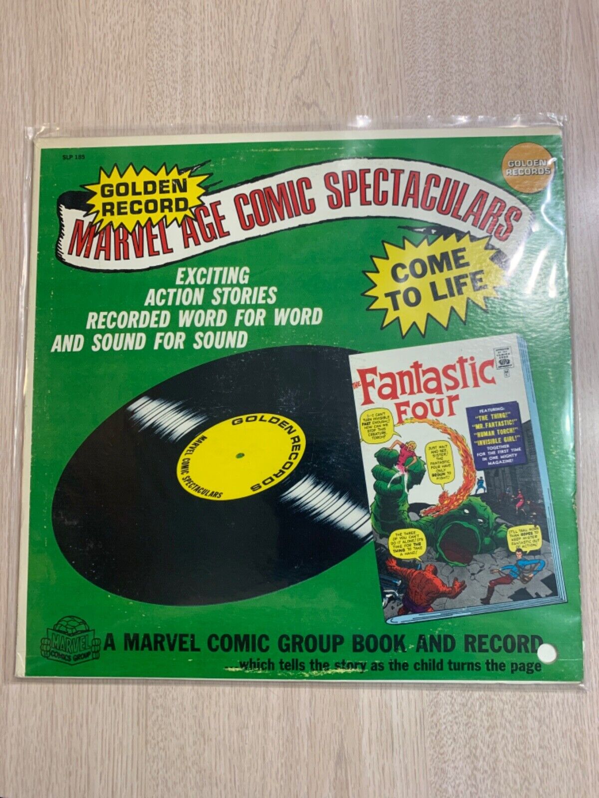 RARE FANTASTIC FOUR 1966 GOLDEN RECORD MARVEL AGE COMIC SPECTACULAR VINYL  MMMS