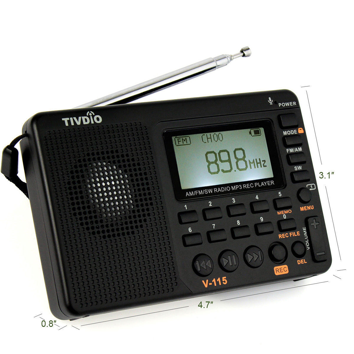 Time Traveler Premium Radio with 10,000+ old time radio OTR shows & AM+FM+SW 